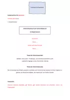 Vorschau - Stundenentwürfe - Materialpaket - Unterrichtsentwürfe im Fach Deutsch - Deckblatt