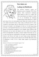 Vorschau - Arbeitsblätter - Komponisten kennen: "Ludwig van Beethoven" - Seite 1