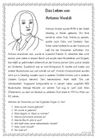 Vorschau - Arbeitsblätter - Komponisten kennen: "Antonio Vivaldi" - Seite 1