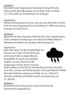 Vorschau - Arbeitsblätter - Übungsaufgabe/ Abiturvorbereitung Magnetfeld/elektrisches Feld der Erde - Seite 3