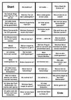 Vorschau - Spiele - DaZ: Ergänzungsfragen (W-Fragen) - Domino/Lesekette - Deckblatt