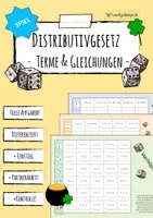 Vorschau - Spiele - Distributivgesetz (Terme) - Spiel (Würfelglück) - Deckblatt