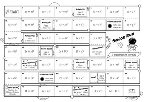 Vorschau - Arbeitsblätter - Erste Binomische Formel - Spiel (Spacerun) - Seite 3