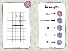 Vorschau - Arbeitsblätter - Rechenfolgen zur Schriftlichen Subtraktion (Mathematik) - Seite 3