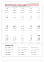 Vorschau - Arbeitsblätter - Schriftliche Addition 2 (ZR 1000) inkl. LÖSUNGEN - Deckblatt