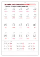 Vorschau - Arbeitsblätter - Schriftliche Addition 2 (ZR 1000) inkl. LÖSUNGEN - Seite 1