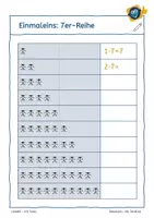 Vorschau - Arbeitsblätter - Einmaleins - Die 7er-Reihe verstehen und automatisieren - Seite 3