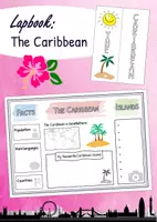 Vorschau - Arbeitsblätter - Lapbook - Let's travel to the Caribbean - Deckblatt