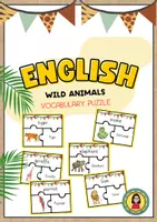 Vorschau - Spiele - Wild Animals Puzzle English German | Vocabulary - Deckblatt