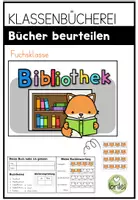 Vorschau - Bildkarten - Lesefächer - Buchpräsentation - Bibliothek/Klassenbücherei - Fuchsklasse - Deckblatt