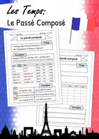 Vorschau - Arbeitsblätter - Les Temps: Le Passé composé - Deckblatt