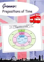 Vorschau - Arbeitsblätter - Grammar - Prepositions of Time - Deckblatt