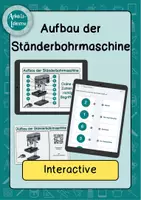 Vorschau - Interaktives Material - Aufbau der Ständerbohrmaschine - interactive - Deckblatt