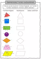 Vorschau - Arbeitsblätter - Arbeitsblätter geometrische Formen - Seite 1