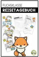 Vorschau - Unterrichtsreihen - Reisetagebuch Fuchsklasse (Klassenmaskottchen) - Reise - Deckblatt