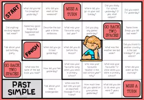 Vista previa - Juegos / Gamificación - PAST SIMPLE - Conversation Board Game - página 1