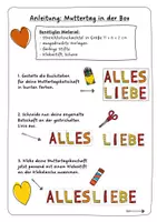 Vorschau - Mal- und Bastelvorlagen - Kunstidee - Muttertag in der Box - Seite 1