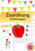 Vorschau - Fördermaterial/Inklusion - Bilderlesen, Obst, Klettmappe, Förderung, Lesen - Seite 1