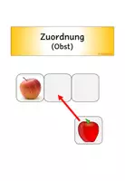 Vorschau - Fördermaterial/Inklusion - Bilderlesen, Obst, Klettmappe, Förderung, Lesen - Seite 3