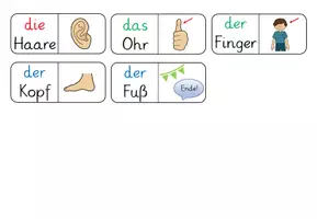 Vorschau - Spiele - Domino zum Thema "Körperteile" (DaZ/ DaF) - Seite 2