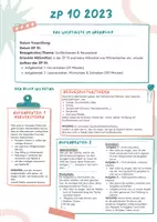 Vorschau - Merkblätter - ZP 10 NRW 2021 Infografik und Checkliste - Deckblatt