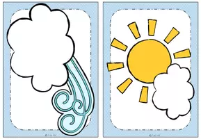 Vorschau - Präsentationen/Tafelbilder - Tafelmaterial - Bild- und Wortkarten Wettererscheinungen - Seite 3