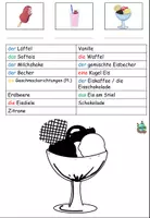 Vorschau - Arbeitsblätter - Wörterliste "Eis essen" plus Wörtertabelle DaZ - Seite 2