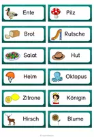 Vorschau - Stationenlernen - differenzierte Wortkärtchen - lautgetreue Wörter - Seite 3