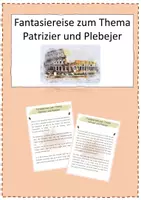 Vorschau - Arbeitsblätter - Fantasiereise zum Thema Patrizier und Plebejer - Deckblatt