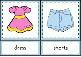 Vorschau - Fördermaterial/Inklusion - Clothes Flashcards | Picture + Word Cards | Vocabulary - Seite 2