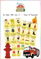 Vorschau - Spiele - Feuerwehr & Brandschutz: Ich habe... Wer hat...? (Lesespiel) - Kl. 3/4 - Deckblatt