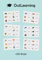 Vorschau - Spiele - Merk es dir - über 100+ Tiere auf Englisch erraten - Deckblatt