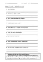 Vorschau - Arbeitsblätter - AB mit Fragen zum Thema "Buche" + Lösungsblatt - Deckblatt