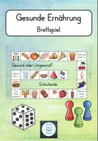 Vorschau - Spiele - Gesunde Ernährung Brettspiel - Deckblatt