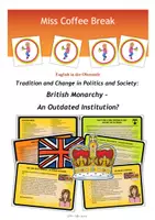 Vorschau - Arbeitsblätter - British Monarchy - An Outdated Institution? (Panel Discussion / Role Play / Talkshow / Q1 Q2) - Deckblatt