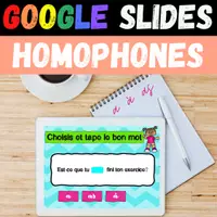 Aperçu - Apprentissages en autonomie - GOOGLE SLIDES Homophones Homonymes A À AS - Page de couverture