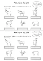 Vorschau - Arbeitsblätter - On the farm/ Farm animals - Booklet - Seite 3