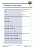 Vorschau - Arbeitsblätter - Einmaleins üben, die 6er-Reihe verstehen und automatisieren - Seite 3