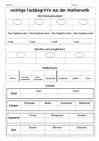 Vorschau - Arbeitsblätter - Fachbegriffe aus der Mathematik - Seite 2