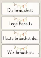 Vorschau - Bildkarten - 60 Materialkarten für die Tafel im Boho-Stil - Seite 3