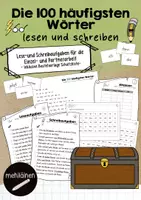 Vorschau - Arbeitsblätter - Die 100 häufigsten Wörter üben - Arbeitsblätter zum Lesen & Schreiben | 2.–3. Klasse - Deckblatt
