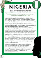 Vorschau - Stundenentwürfe - Nigeria Debate: Sustaining Economic Power (Sek II) - Seite 1