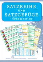 Vorschau - Aufgabenkarten - Deutsch: Satzreihe und Satzgefüge - Übungskarten - Deckblatt