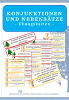 Vorschau - Arbeitsblätter - Deutsch: Konjunktionen und Nebensätze - Übungskarten - Deckblatt