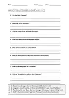 Vorschau - Arbeitsblätter - AB mit Fragen zum Thema "Chiemsee" + Lösungsblatt - Deckblatt