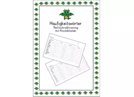 Vorschau - Arbeitsblätter - Häufigkeitswörter - Rechtschreibtraining mit Knickdiktaten - Deckblatt