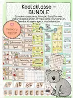 Vorschau - Poster - BUNDLE: Koalaklasse/ Klassentier Koala - Classroom Management - Deckblatt