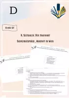 Vorschau - Arbeitsblätter - R. Seethaler: Der Trafikant_Schreibgespräch Ankunft in Wien - Deckblatt