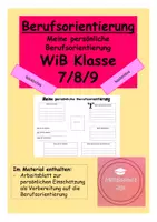 Vorschau - Arbeitsblätter - WiB - Meine persönliche Berufsorientierung - Deckblatt