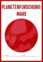 Vorschau - Arbeitsblätter - Mars - Ein Leitfaden für Kinder zur Astronomie und Planetenforschung - Deckblatt
